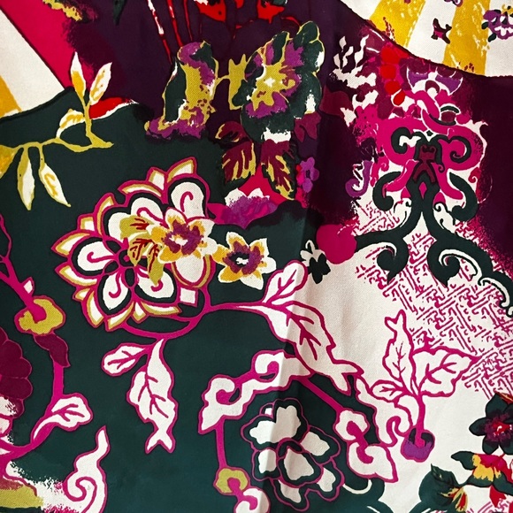 Cruz Natori Asian Floral Kimono Robe Lounger - Picture 8 of 12